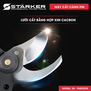 Máy cắt tỉa cành dùng pin Starker, kéo cắt cành cây động cơ không chổi than siêu khỏe cho nghề làm vườn cây cảnh