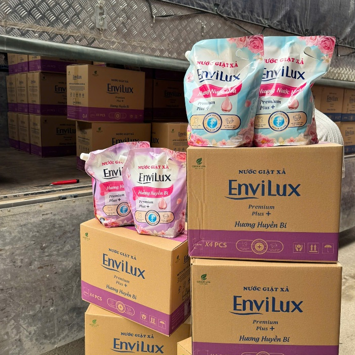 Xả Kho Nước giặt xả Envilux  - Hương huyền bí giặt sạch, thơm lâu, bền màu lưu hương cả ngày