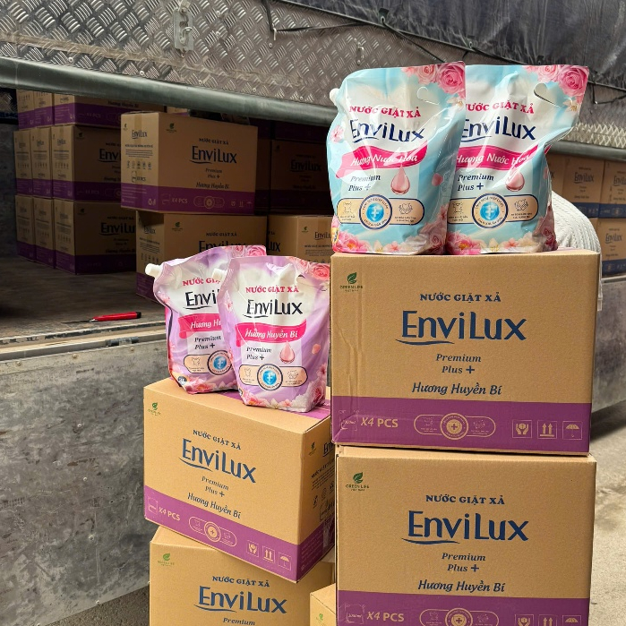 Xả Kho Nước giặt xả Envilux  - Hương huyền bí giặt sạch, thơm lâu, bền màu lưu hương cả ngày