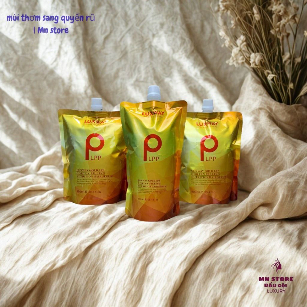 E24_ Hấp ủ LPP LUXWAY phục hồi tóc hư tổn Cortex Filling Nutrition Hair Serum 900ml