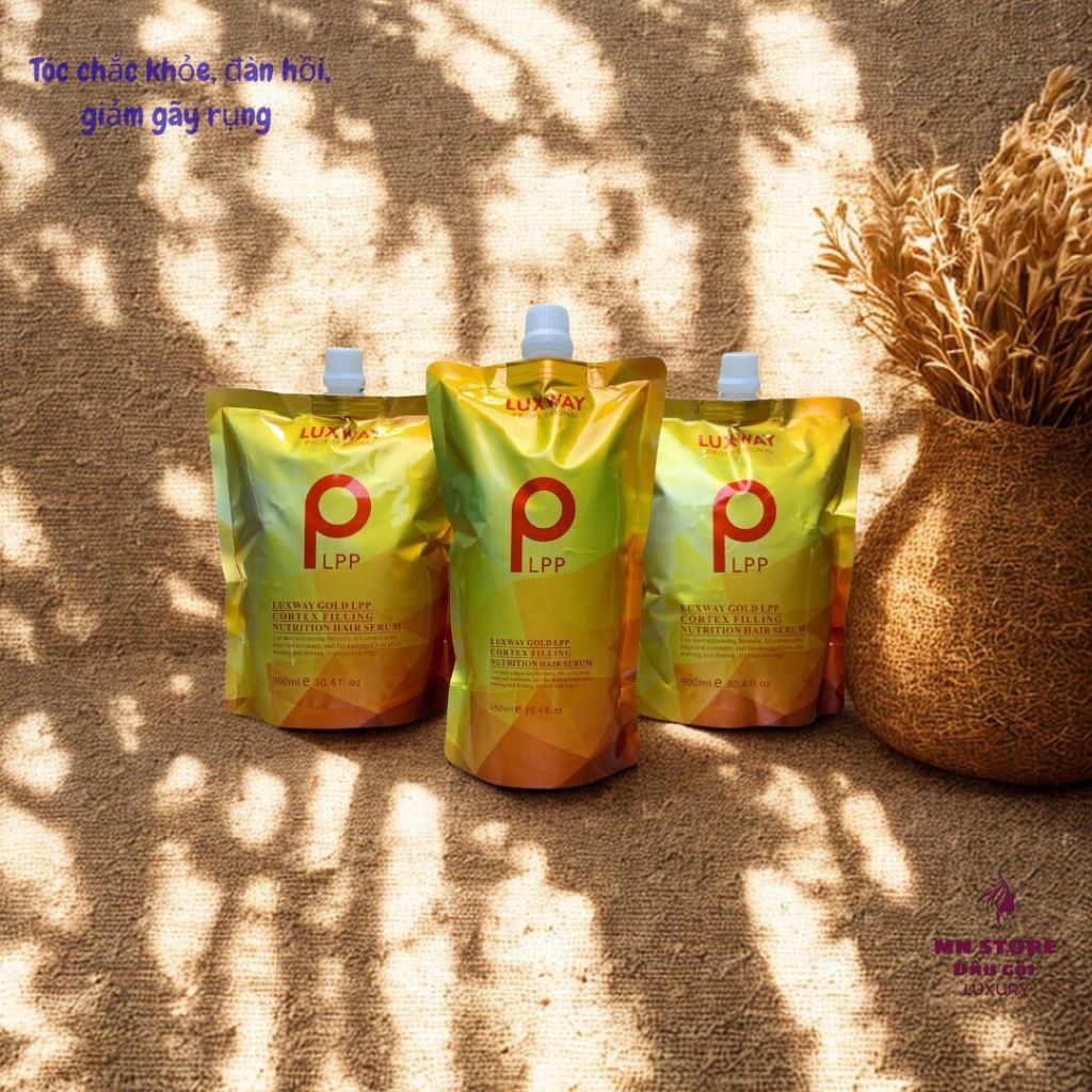 E24_ Hấp ủ LPP LUXWAY phục hồi tóc hư tổn Cortex Filling Nutrition Hair Serum 900ml