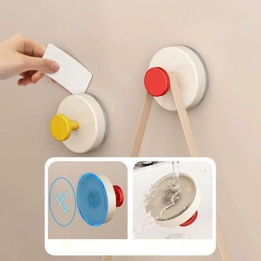 (CHÍNH HÃNG) Móc Cốc Hút Dán Tường Siêu Dính Chịu Lực Cao, Móc Treo Tường Hút Chân Không Đa Năng