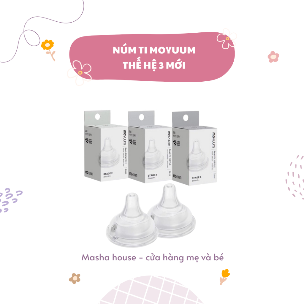 [ Hàng Chính Hãng ] NÚM TY MOYUUM - Có Tách Set | Shopee Việt Nam