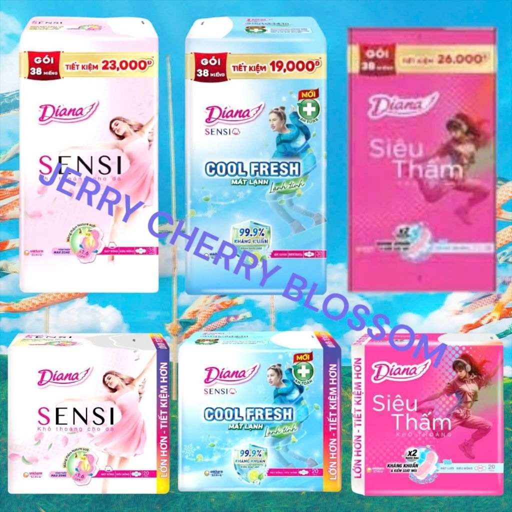 1 gói DIANA SENSI / Siêu thấm  siêu mỏng 20 miếng