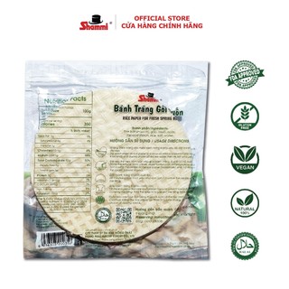 Bánh Tráng Gỏi Cuốn Shammi 400g 22cm –Loại 1-Vỏ Mỏng,Dẻo Dai,Không Rách Khi Cuốn