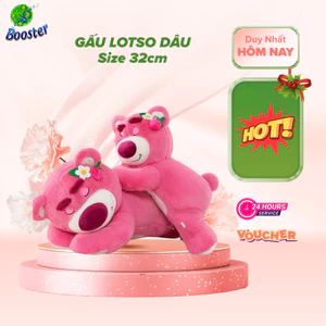Gấu dâu, gấu lotso nằm ngủ kt 35cm, hàng cao cấp - Gấu xinh FREE SHIP