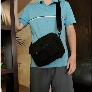 Túi đeo chéo NAM NỮ nhỏ gọn Cross Bag vải CANVAS TRƯỢT NƯỚC thương hiệu SwanBrand
