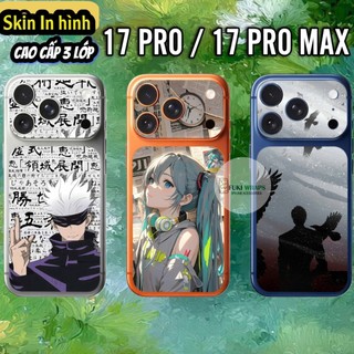 Miếng dán mặt sau kèm Camera Họa Tiết Tương Thích với 17 pro , 17 pro max