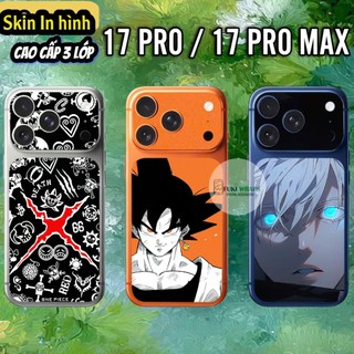Miếng dán mặt sau kèm Camera Họa Tiết Tương Thích với 17 pro , 17 pro max