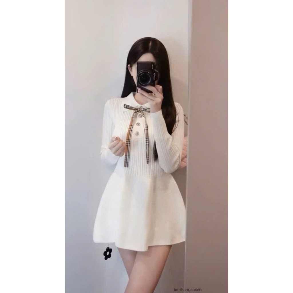 𝑺𝒔𝒖.𝑺𝒕𝒖𝒅𝒊𝒐[CÓ SẴN]VÁY CỔ NƠ BB Xiu xinh (duoi 1m60)