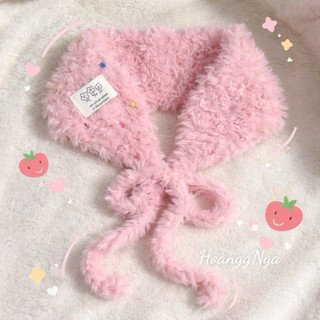 ( ẢNH THẬT) Bịt tai handmade len lông xù nhiều màu mềm mại