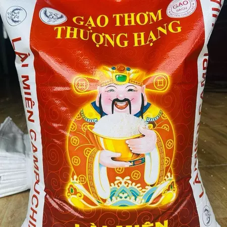 Bao 10kg Gạo Thơm Thượng Hạng - Gạo Lài Miên Campuchia