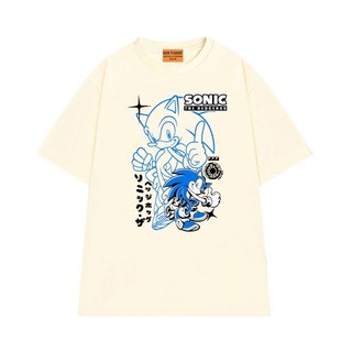 Áo Thun NGỐ TEE Hoạt Hình Sonic the Hedgehog Nhân Vật Sonic Vải Cotton Thoáng Mát Mềm Mịn