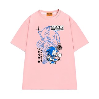 Áo Thun NGỐ TEE Hoạt Hình Sonic the Hedgehog Nhân Vật Sonic Vải Cotton Thoáng Mát Mềm Mịn