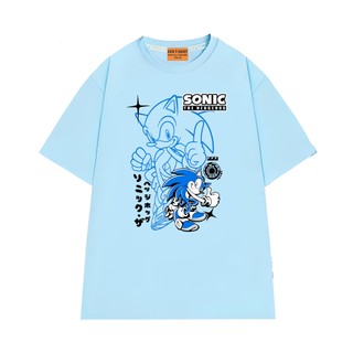 Áo Thun NGỐ TEE Hoạt Hình Sonic the Hedgehog Nhân Vật Sonic Vải Cotton Thoáng Mát Mềm Mịn