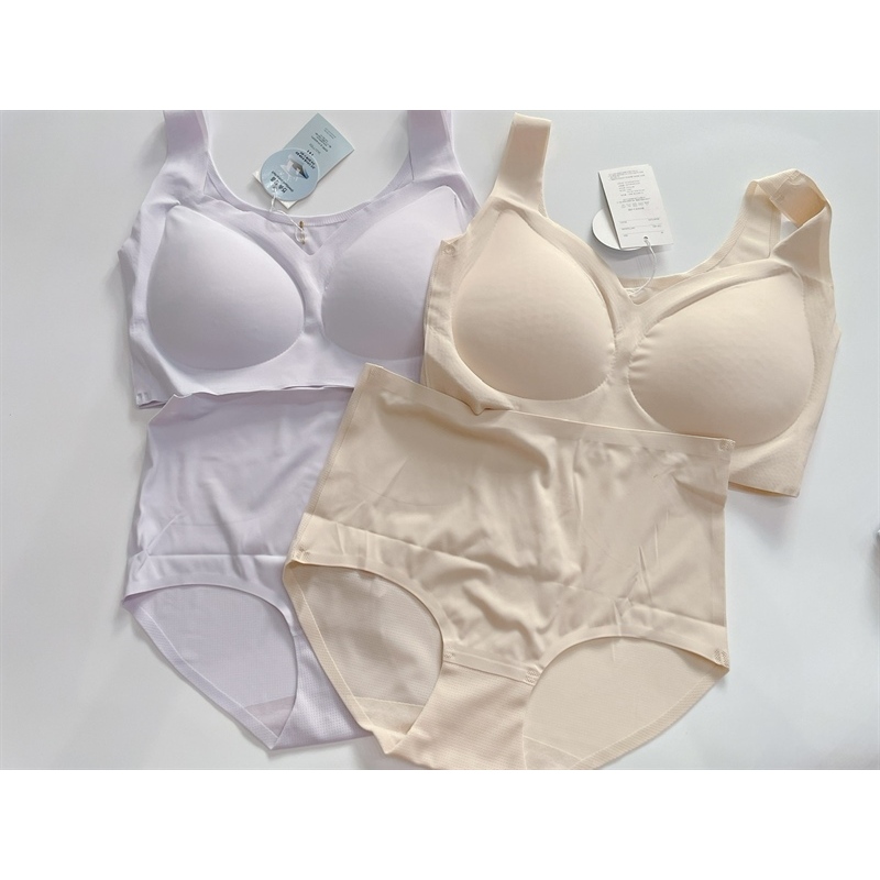 Set Bra & Chip Nữ Cạp Cao Dư Xịn Không Gọng Nâng Nhẹ, Mặc Êm, Ôm Dáng Tự Nhiên