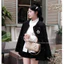 Áo khoác dạ tweed phối viền thừng đính khuy nổi bật,Áo khoác nữ dài tay TK dáng dài style tiểu thư HQ