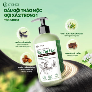 Dầu Gội Thảo Mộc Tóc Cài Hoa C’Choi Herbal Flow – Gội Xả 2 Trong 1 – Shampoo & Conditioner