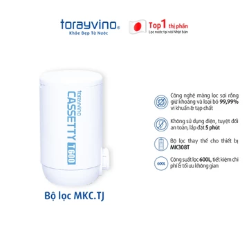 [2026] Lõi lọc thay thế dành cho máy lọc nước Torayvino chính hãng, chuẩn Nhật Bản, sạch khuẩn chuẩn Quốc tế và Việt Nam