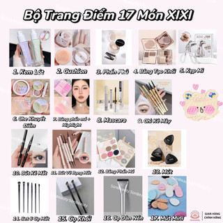 Bộ trang điểm XIXI-Sonbeauty 17 món xinh  Cosmetic S Kem Nữ  Phấn Phủ Mỹ Phẩm Women Mascara Mascara