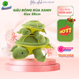 Gấu bông rùa xanh, thú nhồi bông dễ thương cho bé kt 35cm