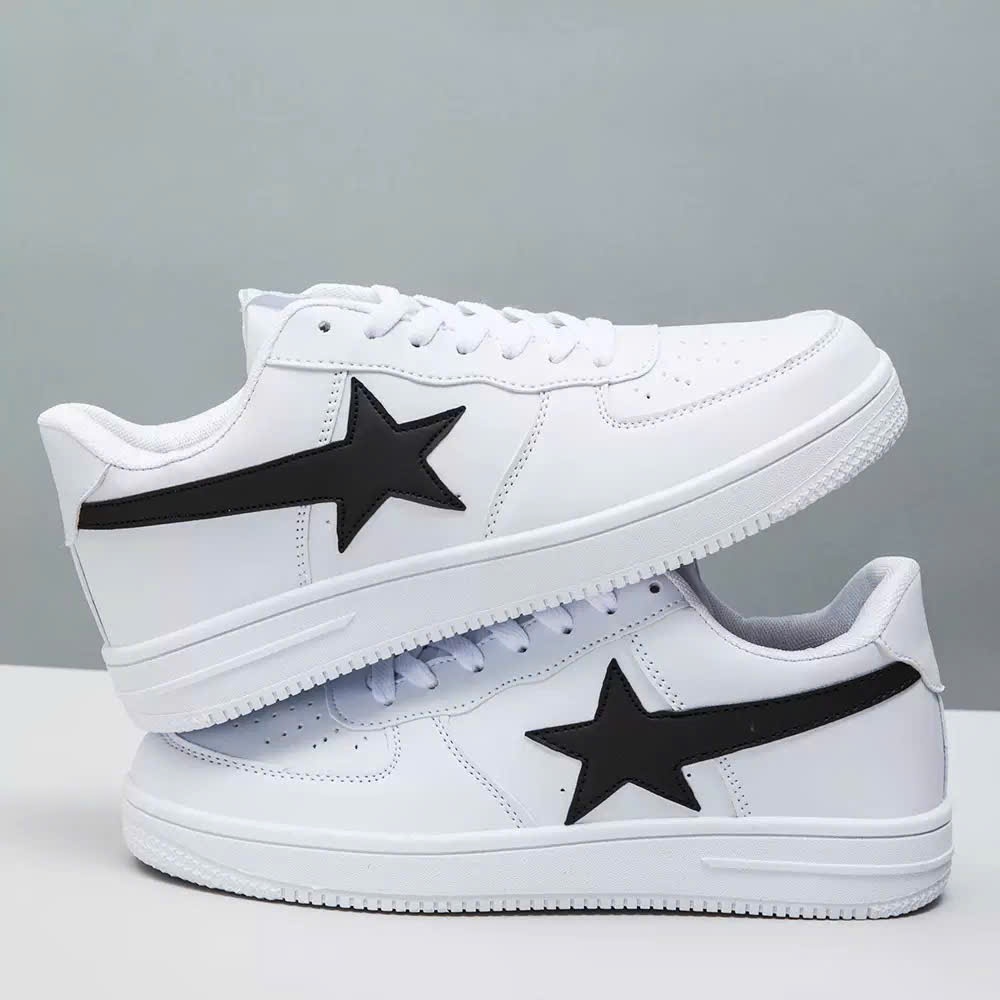 Giày Thể Thao Nữ Đế Cao 5cm Form Basic – Sneaker Trắng Hottrend 2025 – Êm – Nhẹ – Dễ Phối – Tiệm Giày Anh