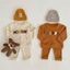 Bộ Nỉ Tổ Ong Trẻ Em HAPPY & HOORAY Cotton Mềm Ấm, Dáng Basic Xinh