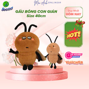 Gấu bông con gián 40cm dễ thương, thú nhồi bông cao cấp