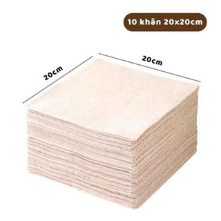 AMZO_COMBO 10 KHĂN XƠ MƯỚP ĐA NĂNG THẤM HÚT CHỐNG DÍNH CHỐNG MÙI CÓ THỂ TÁI SỬ DỤNG TIỆN DỤNG TIẾT KIỆM