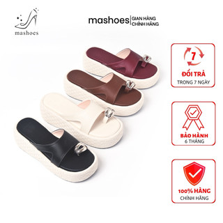 DÉP NỮ BÁNH MỲ CAO 5CM VIỀN CỐI , QUAI SỎ NGÓN KHOEN BẠC CAO CẤP D4798