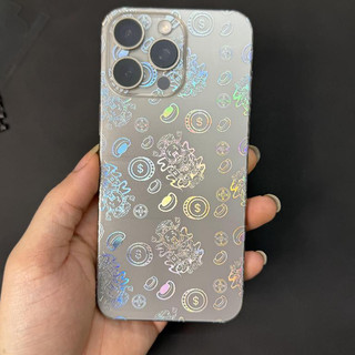 Miếng Dán Lưng Viền iPhone PPF Nhám Hình Thần Tài Phát Lộc Phát Tài Phản Quang Ngũ Sắc – Từ iPhone 12 Đến 17 Pro Max