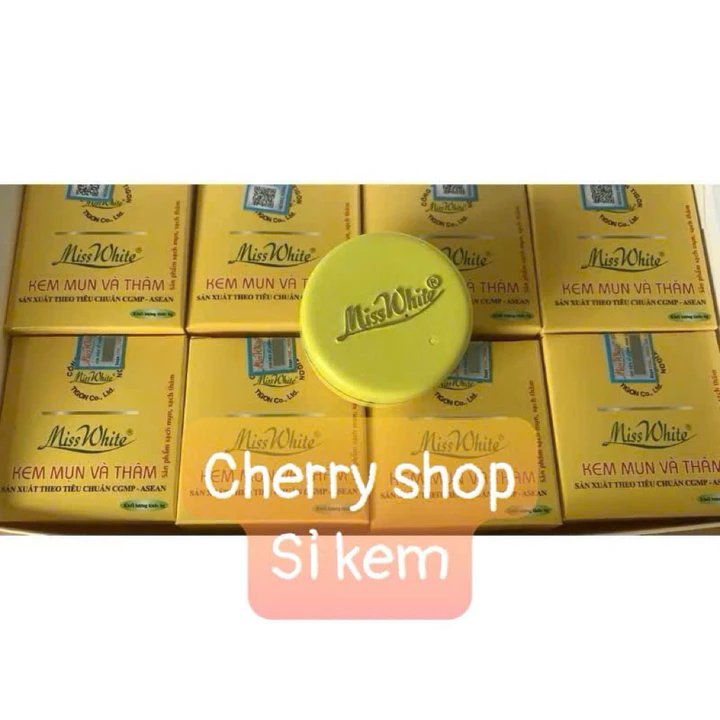 Kem Mụn Thâm MissWhite /Kem Nghệ Miss white thâm và mụn 6g