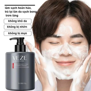 Set 2 Sữa Rửa Mặt Trắng Da Cho Nam 500ml - SRM Kiểm Soát Dầu Làm Sạch Sâu, Làm Sáng Màu Da Ngừa Mụn Da Dầu, Vân Beauty