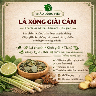 1kg Lá Xông Thảo Mộc Giải Cảm, 15 Vị Thảo Mộc hàng đầu, lựa chọn kỹ càng, Tăng Sức Đề Kháng, làm sạch cơ thể sau sanh
