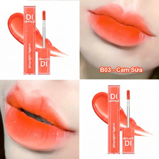 1.1 MUA 2 TẶNG 1 | Son DI Cosmetic B03 Cam Sữa – Không Trôi, Không Khô Môi