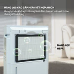Máy hút ẩm công suất lớn bằng máy nén 25L/ngày FUJIHOME DH25WH 30-50m2, lọc không khí HEPA kết nối wifi phòng ngủ khách — ảnh 5