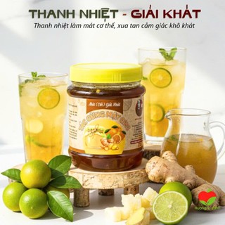 TẮC GỪNG MẬT ONG ĐƯỜNG PHÈN, TRÀ TẮC MẬT ONG ĐẸP DA, GIỮ DÁNG, GIẢM CÂN, GIẢM HO GIÀU VITAMIN TỐT CHO CƠ THỂ 1 KG- HVX