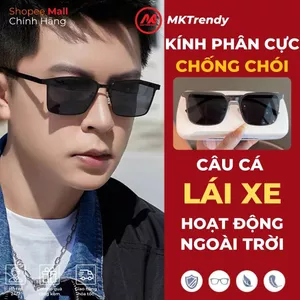 Kính râm phân cực chống chói MKTRENDY kính mát chống bụi đi đường chống tia UV thời trang nam nữ M1