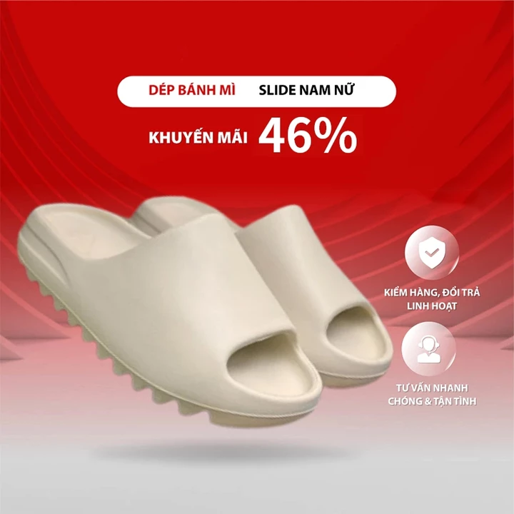 【Khi chọn cần lùi 1 size】Dép Bánh Đế Dày EVA Dành cho Nam và Nữ Siêu Êm Chống Trơn Trượt Phong Cách Hàn Quốc Nhẹ
