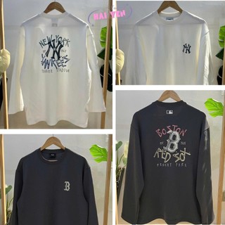 Áo Long Tee Unisex MLB chính hãng, chất liệu cotton dày dặn, phom xuông, tay dài, phong cách hiện đại, trẻ trung