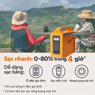 Ảnh 2 – Tram sac di dóng 200W/220V Trạm sạc năng lượng mặt trời cầm tay - máy phát điện ngoài trời