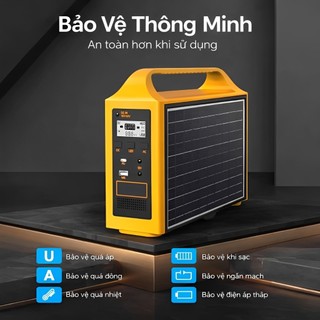 Ảnh 5 – Tram sac di dóng 200W/220V Trạm sạc năng lượng mặt trời cầm tay - máy phát điện ngoài trời