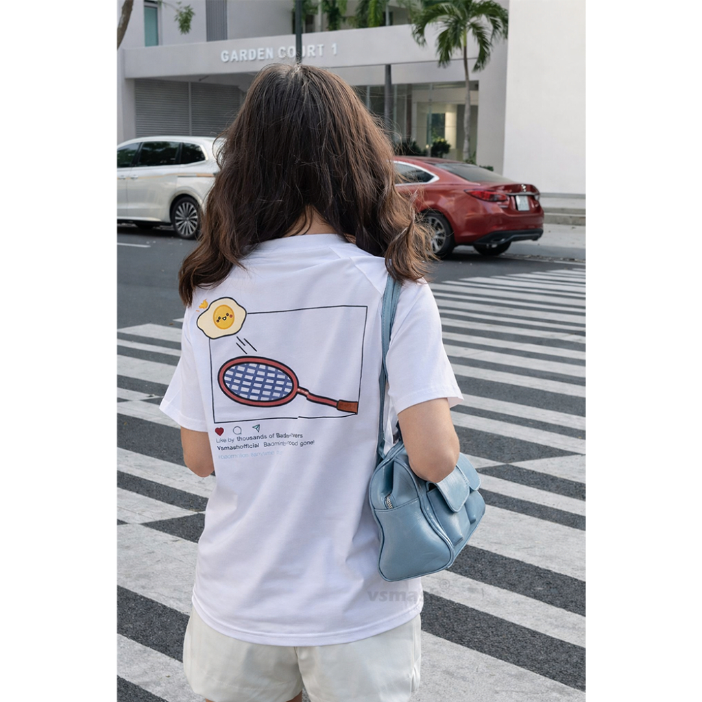 Áo Thun Cầu Lông Unisex Vsmash Sportwear "INSTAGRAM POST" – Vải Bông Em Bé Mềm Mịn Cao Cấp, Thoáng Mát,Thấm hút tốt