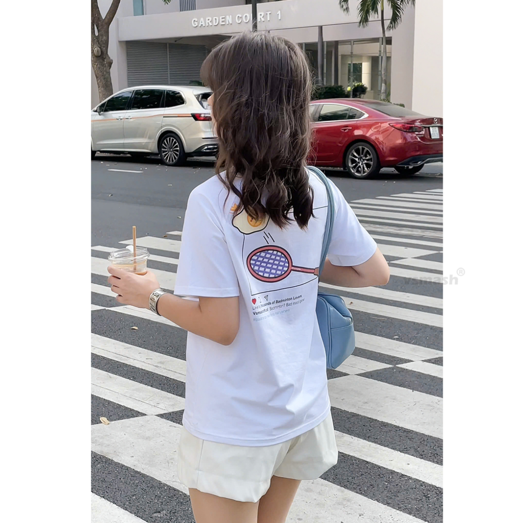 Áo Thun Cầu Lông Unisex Vsmash Sportwear "INSTAGRAM POST" – Vải Bông Em Bé Mềm Mịn Cao Cấp, Thoáng Mát,Thấm hút tốt