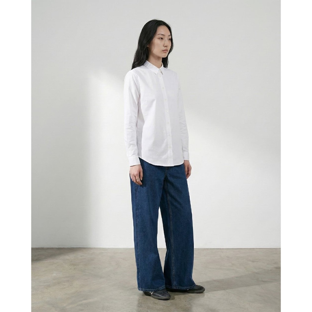 TheBlueTshirt - Áo sơ mi cao cấp tay dài phom regular cho nữ - The A Classic Oxford