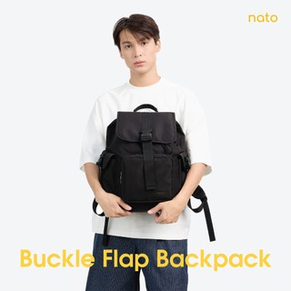 Balo nam nữ học sinh Natoli dây rút thời trang chống nước cao cấp BST Buckle Flap Backpack B31