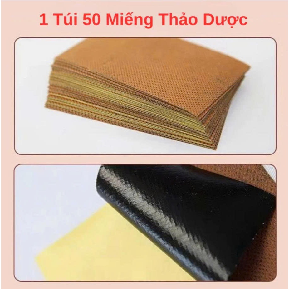 Combo 6 túi (300 Miếng) Miếng dán ngải cứu gừng , dán vào vị trí đau nhức, giảm đau giảm sưng