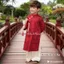 LeNguyenBaby Áo Dài Gấm rồng Phúc Lộc Chất Lụa Mềm Mại Size 7-45kg Thoải Mái Cho Tết Nguyên Đán