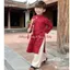 LeNguyenBaby Áo Dài Gấm rồng Phúc Lộc Chất Lụa Mềm Mại Size 7-45kg Thoải Mái Cho Tết Nguyên Đán