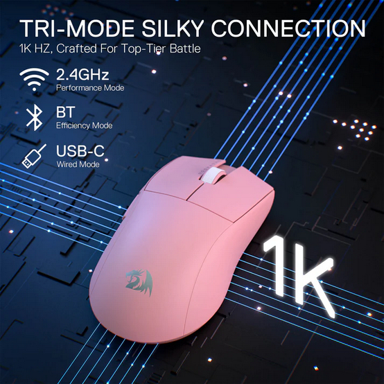 Chuột Vi Tính Gaming 3 Chế Độ Có Dây, Không Dây (2.4G) Và Bluetooth REDRAGON K1NG M916 PRO-1K | BigBuy360 - bigbuy360.vn